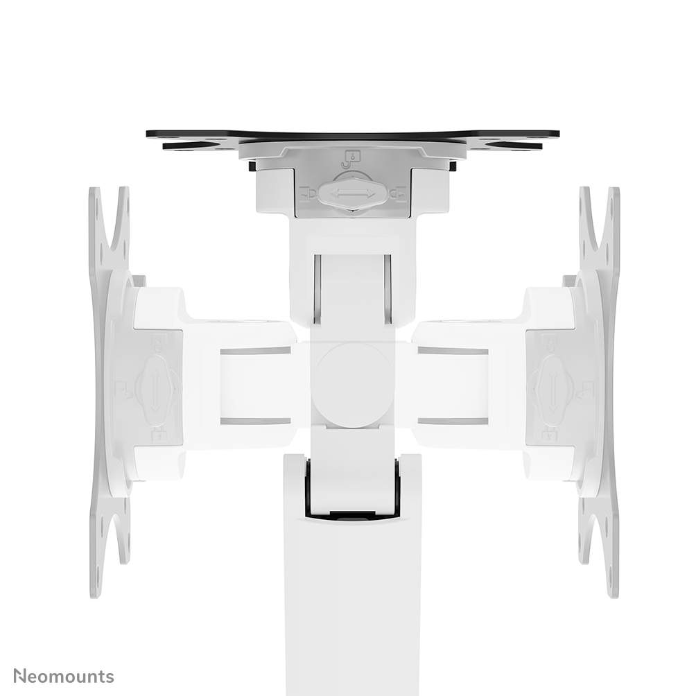 Neomounts DS70-250WH2 Monitorarm 17-32" - gasveer - Topfix - 180°-stop